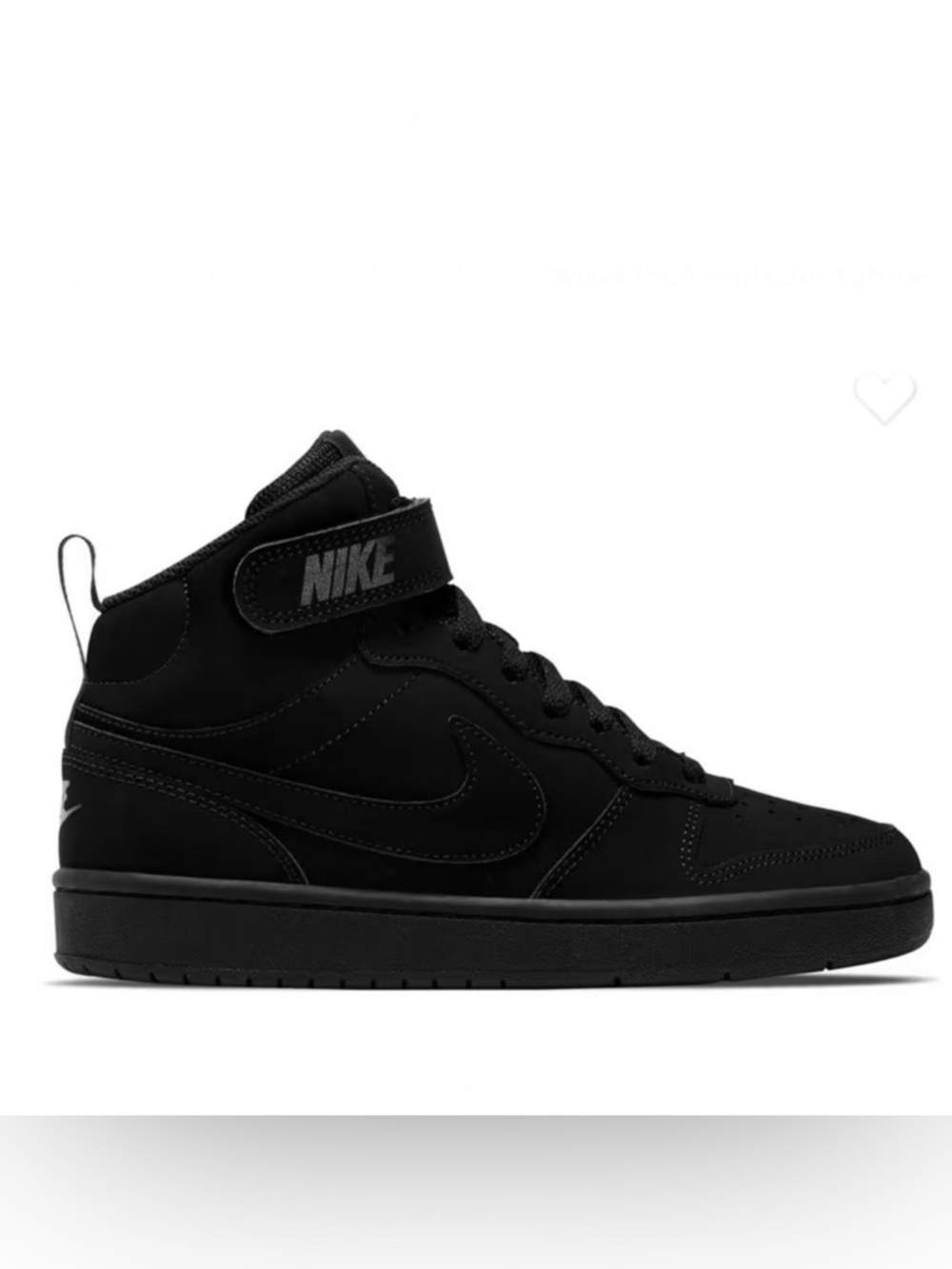Nike Youth Court Borough Mid 2 Sneakers ((Boy’s US Size 7Y)